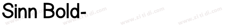 Sinn Bold字体转换